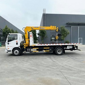 Best Selling 4x2 <b>Flatbed</b> Wrecker with 5 Ton Boom Arm Crane Recovery <b>Truck</b> for Sale - Product Image 3
