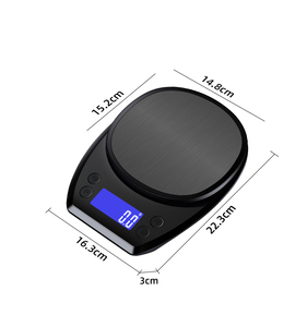 Balance de cuisine murale mécanique numérique avec plage de pesée de 1 kg, 2 kg, 3 kg, 5 kg/0,1 g, 5 kg, 10 kg*1 g - Product Image 5