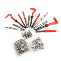 Kit d'outils de réparation de filetage interne endommagé 88 pièces boîte en métal stockage Tang Break-off ensemble d'outils d'installation Kit de réparation de voiture