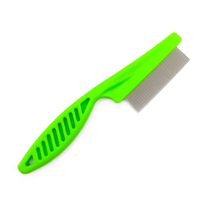 Peine de acero de dientes finos y densos, herramienta portátil de plástico para el cuidado de mascotas, cepillo especial para eliminar pulgas y pelo, herramienta práctica - Product Image 1