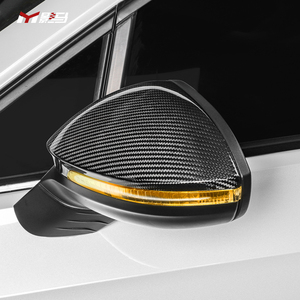 Cubiertas de <span class=keywords><strong>espejo</strong></span> <span class=keywords><strong>retrovisor</strong></span> de fibra de carbono para Vw <span class=keywords><strong>Golf</strong></span> 8 Mk8 Gti Pro R-Line, accesorio para coche - Product Image 3