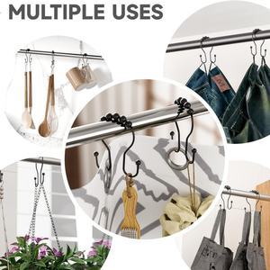 Decorative Rust-Proof Classic <b>Double</b> <b>Sided</b> Shower <b>Curtain</b> Hooks for Hotel - Product Image 5