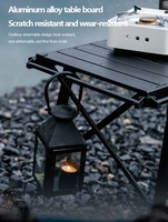 Vente en gros Table pliante portable extérieure réglable en aluminium IGT modulaire pliable durable randonnée BBQ Camping pique-nique pour événement