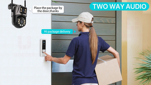 2 ống kính IP66 không thấm nước 2 cách âm thanh di động 2 + 2MP Giám sát từ xa Wifi Camera an ninh nhà - Product Image 5