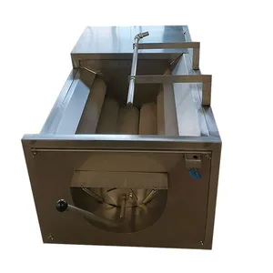 800 kg/giờ công nghiệp Nylon bàn chải khoai tây rửa máy lột khoai lang máy giặt Peeler