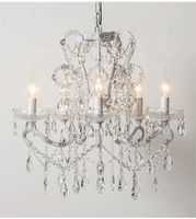 Lobby d'hôtel personnalisé grands lustres modernes de luxe pendentifs lampe grand éclairage lustre en cristal bougie lampe suspendue rouillée
