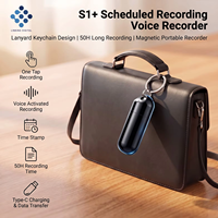 Enregistreur vocal GPS S1+ dissimulé, léger, remplacement pour enregistreurs USB avec trou pour cordon, Type-C, 50H d'enregistrement