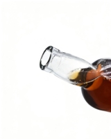 Bouteille à liqueur en verre clair de haute qualité avec logo personnalisé, classique, 700 ml, 750 ml, avec bouchon en liège pour whisky, brandy, vodka