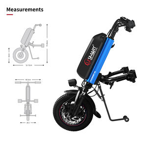 Handbike pour fauteuil roulant Elesmart A5, utilisation à domicile pour personnes handicapées, longue durée, 16Ah, 80 km - Product Image 6