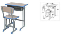 Mobilier scolaire moderne unique et confortable en métal MDF équipement bureau et chaise pour enfants