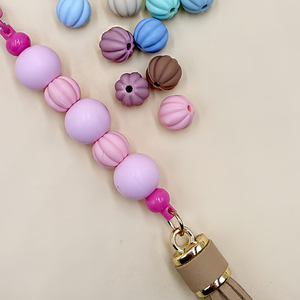 Cuentas de Silicona de Calabaza de 12mm al por Mayor, Cuentas Sueltas de Silicona de Grado Alimenticio para DIY, Bolígrafos de Cuentas, Accesorios de Joyería Hechos a Mano - Product Image 2