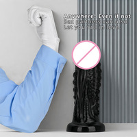 Dilatateur anal et plug anal extra-larges en forme d'alien, sans œufs, en silicone souple – Jouet sexuel pour adultes SM/Gay