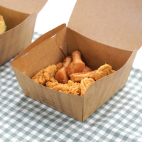 Conteneurs alimentaires jetables biodégradables et recyclables pour restaurants, avec logo personnalisé imprimé, pour la restauration rapide et les plats à emporter