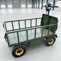 Carretilla Eléctrica Multifuncional de Plataforma Plana, Equipo de Manipulación de Materiales de Construcción, Carro de Transporte Eléctrico de Plataforma Plana