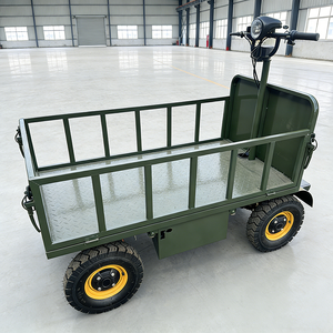 Carrello Elettrico Multifunzionale in Ferro per Trasporto Materiali da Costruzione, Carrello Piattaforma Elettrico - Product Image 2