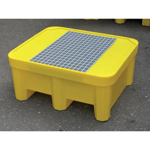 Tanque colector de polietileno Carvel 925x800x420mm para ácidos, bases y aceites, para 1 tambor, 225lt - Product Image 2