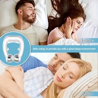 1 pièce Dispositif anti-ronflement en silicone pour un sommeil réparateur, pince nasale magnétique anti-ronflement pour une meilleure qualité de sommeil, outil de soin personnel