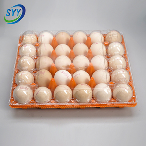 Bandeja <span class=keywords><strong>para</strong></span> Huevos de PET de Colores al por Mayor, Tipo Concha, con Tapa Desmontable, Grado Alimenticio, Antivaho, Antiestática, Apilable, RPET, OEM, Personalizada - Product Image 1