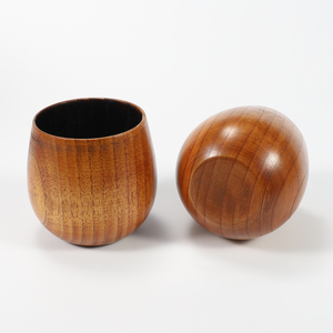 Tazas de Té de Madera del Fabricante, Personalizables, Hechas a Mano al por Mayor, Estilo Retro, Multifuncionales, Interior Carbonizado, Duraderas - Product Image 4