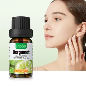 Sadoer nhà sản xuất nhãn hiệu riêng bergamot Tinh dầu dưỡng ẩm Chữa da chăm sóc tóc tinh khiết Tinh dầu spa dầu massage