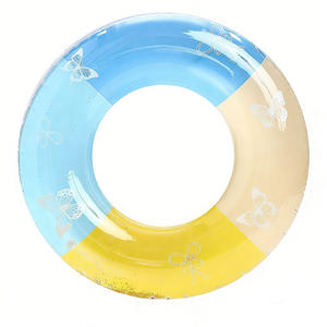 Anillo de natación con diseño de mariposa y lentejuelas para niños, flotador inflable de PVC para piscina, para niños de 5 a 7 años - Product Image 5