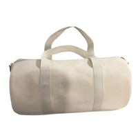 Sac de voyage en toile brodé avec logo personnalisé, grande capacité, sac de voyage pour la nuit, sac de week-end, sac de sport pour la gym et les voyages