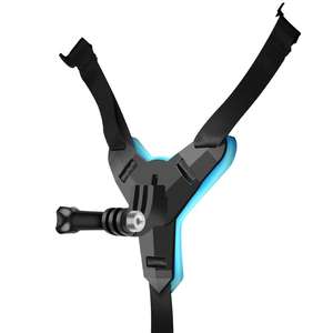 Cámara accesorios de la motocicleta POV disparos cara completa casco correa de barbilla Chin soporte titular de montaje para GoPro héroe 9 Xiaomi Yi - Product Image 5