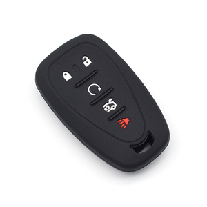 Topbest Sarung Kunci Mobil Silikon Tombol 4 + 1/5, Penutup Pelindung Fob <span class=keywords><strong>Remote</strong></span> Kontrol Lipat Penutup Kunci Silikon C-hevrolet - Product Image 2