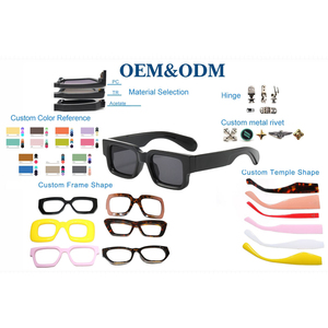 Lmamba 9116 Vintage Square Black Sunglasses Rectangle Fashion <b>Sun</b> Glasses 2024 Women Men <b>Shades</b> Logo Custom Glasses Eyewear - Product Image 4