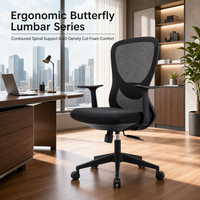 Chaise de bureau en maille pour salle de réunion, salle de conférence, bureau à domicile, personnel, employés, avec base en traîneau et dossier cantilever