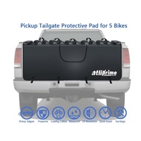 Support de vélo pour hayon de pick-up avec poches à outils et grande ouverture, anti-rayures, capacité de 5 vélos de montagne, compatible avec la plupart des pick-ups