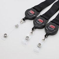 Cordon rétractable de haute qualité pour transfert de chaleur, idéal pour la sécurité des bureaux bancaires et des entreprises, avec système de sécurité anti-accroc et enrouleur de badge rétractable.