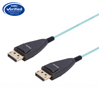 Câble fibre optique AOC DP vers DP mâle-mâle OEM ODM pour projecteur HDTV et ordinateur