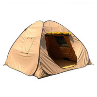 Tente pop-up de camping en plein air, portable, durable, personnalisée, automatique, du Moyen-Orient et du désert en tissu TC imperméable