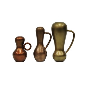 Modern <b>Set</b> <b>of</b> <b>3</b> Handmade Aluminium Iron Metal Flower Pots <b>Vases</b> for Wedding Table & Home Decorative Use - Product Image 4