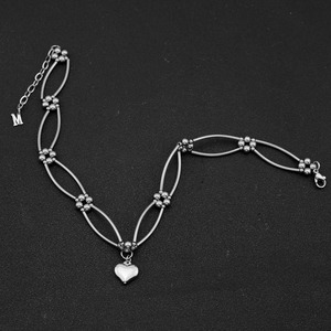 New Personalized Simple Silver Plated Love Heart Shaped Pendant Necklace <b>Titanium</b> Steel Women's Necklaces Fashionable Jewelry - Product Image 4