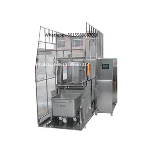 High Quality Chinese Suppliers 200 L Stainless Steel Meat Trolley Buggy Euro Bin Cart Washing Machine
