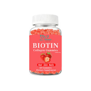 อาหารเสริมคอลลาเจน 100% แบรนด์ส่วนตัว <span class=keywords><strong>ช่วย</strong></span>เสริมสร้างกล้ามเนื้อ บำรุงกระดูกและข้อให้แข็งแรง ไบโอติน กัมมี่ แคนดี้ - Product Image 1