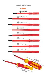 High Hardness Insulated <b>Screwdriver</b> Set Cross Word Shaped Plum Blossom Hexagonal <b>Screwdriver</b> With Magnetic for Electricians Mult - Product Image 6