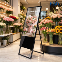 Pantalla Digital Vertical HRAY de 43 Pulgadas con Ángulo de Visión de 178 Grados para Floristería, Exhibición de Flores, Compatible con OEM y ODM