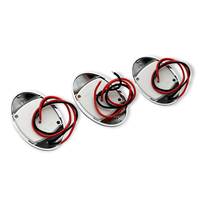 Livraison directe d'usine, faible consommation d'énergie, universel, 3 LED, 12 V, 0,6 W, feux latéraux à LED pour camion, voiture, remorque, moto