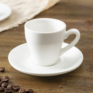 Set di Tazza e Piattino da Caffè Color Caffè da <span class=keywords><strong>80</strong></span> <span class=keywords><strong>ml</strong></span>, Set in Ceramica per Latte per Hotel e Negozi - Product Image 3