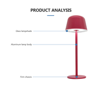 Lampe de bureau portable d'extérieur 2200mAh * 2 Durable Intérieur et extérieur Éclairage décoratif universel Lampes tactiles