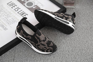 Bottes de sport décontractées respirantes pour femmes, style coréen, printemps, pieds nus, tige en cuir plat - Product Image 2