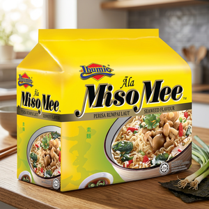Ibumie Ala MisoMee 12 Paquetes de Fideos Instantáneos de Harina de Trigo Fritos, Certificados Kosher y HALAL, Caja a Granel de 5x80g, 0 Grasas, Listos en 2 Minutos - Product Image 5
