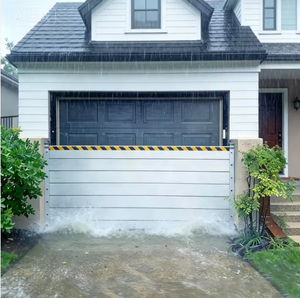 קיר הצפה מאלומיניום רב-מפרקי עם עמודי תמיכה נשלפים - Product Image 5