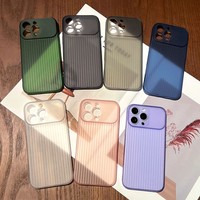 Coque translucide antichoc en silicone souple à motif bagage ondulé et rayures pour iPhone 18 17 15 14 13 Pro Max 16 Plus