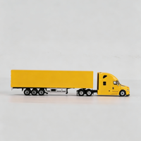 Modèle de camion de logistique en métal à l'échelle 1:64 - Jouet moulé sous pression, statique, personnalisable, souvenir d'entreprise et décoration de bureau
