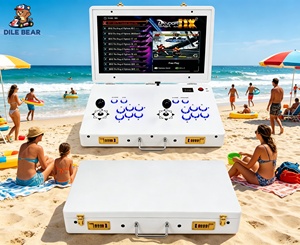 Pandora Box DX Briefcase <span class=keywords><strong>Arcade</strong></span> Machine con Schermo da 21 Pollici, 30000 Giochi, <span class=keywords><strong>Console</strong></span> <span class=keywords><strong>Arcade</strong></span> Retrò Portatile Pieghevole per 2 Giocatori, Stazione Kiosk - Product Image 2