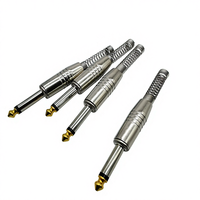Rongxiang 6.5 Amplificateur de microphone stéréo double cœur 6.35mm avec prise métallique dorée, non blindé, console de mixage audio pour guitare